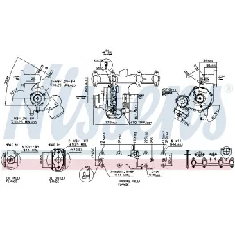 Turbocompresseur, suralimentation NISSENS 93091
