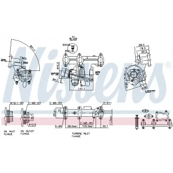 Turbocompresseur, suralimentation NISSENS 93095