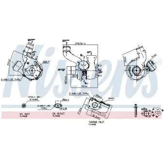 Turbocompresseur, suralimentation NISSENS 93111