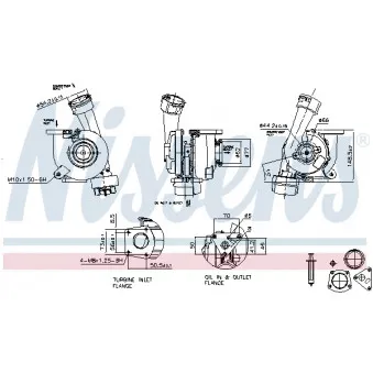 Turbocompresseur, suralimentation NISSENS 93118