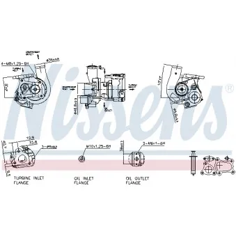 Turbocompresseur, suralimentation NISSENS 93148
