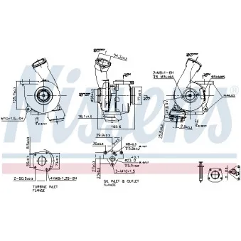 Turbocompresseur, suralimentation NISSENS 93176
