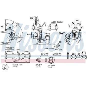 Turbocompresseur, suralimentation NISSENS 93179
