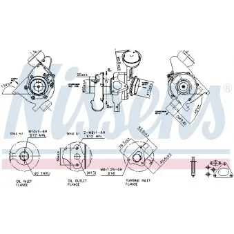 Turbocompresseur, suralimentation NISSENS 93192