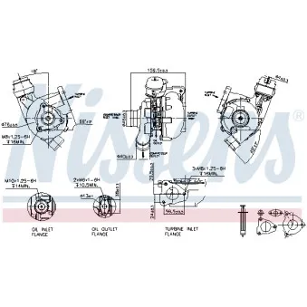 Turbocompresseur, suralimentation NISSENS 93203
