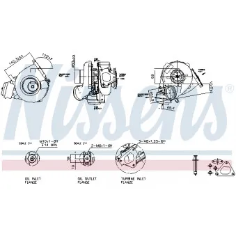 Turbocompresseur, suralimentation NISSENS 93215