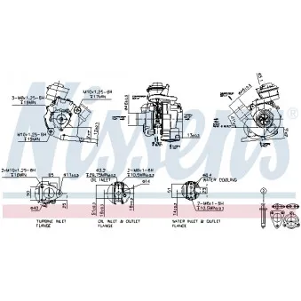 Turbocompresseur, suralimentation NISSENS 93216