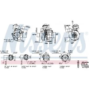 Turbocompresseur, suralimentation NISSENS 93217