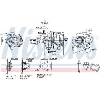 Turbocompresseur, suralimentation NISSENS 93219