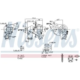 Turbocompresseur, suralimentation NISSENS 93232
