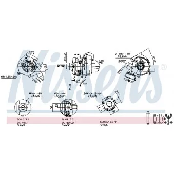 Turbocompresseur, suralimentation NISSENS 93242