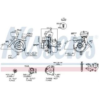 Turbocompresseur, suralimentation NISSENS 93243