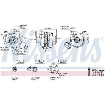 Turbocompresseur, suralimentation NISSENS 93245