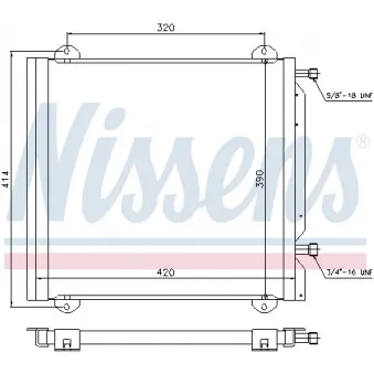 Condenseur, climatisation NISSENS 940026