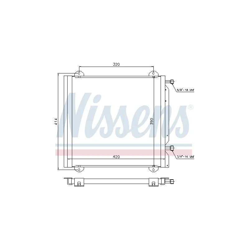 Condenseur, climatisation NISSENS 940026