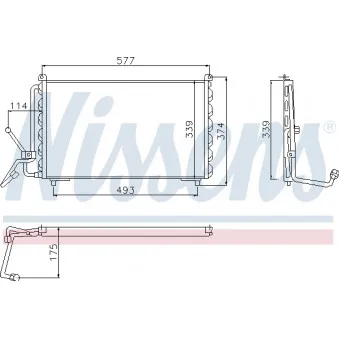 Condenseur, climatisation NISSENS 94007