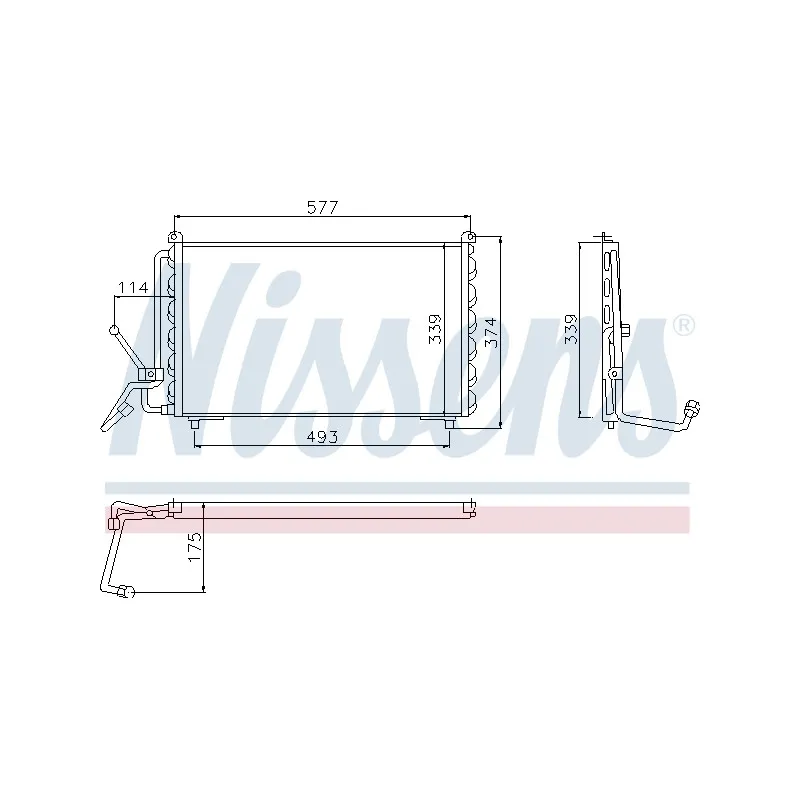 Condenseur, climatisation NISSENS 94007