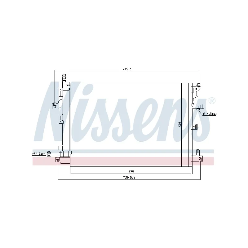 Condenseur, climatisation NISSENS 940089