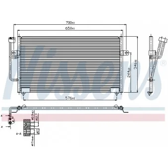 Condenseur, climatisation NISSENS 940101