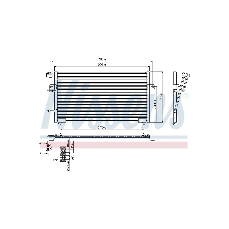Condenseur, climatisation NISSENS 940101