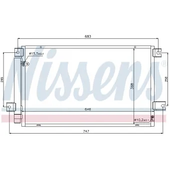 Condenseur, climatisation NISSENS 940102