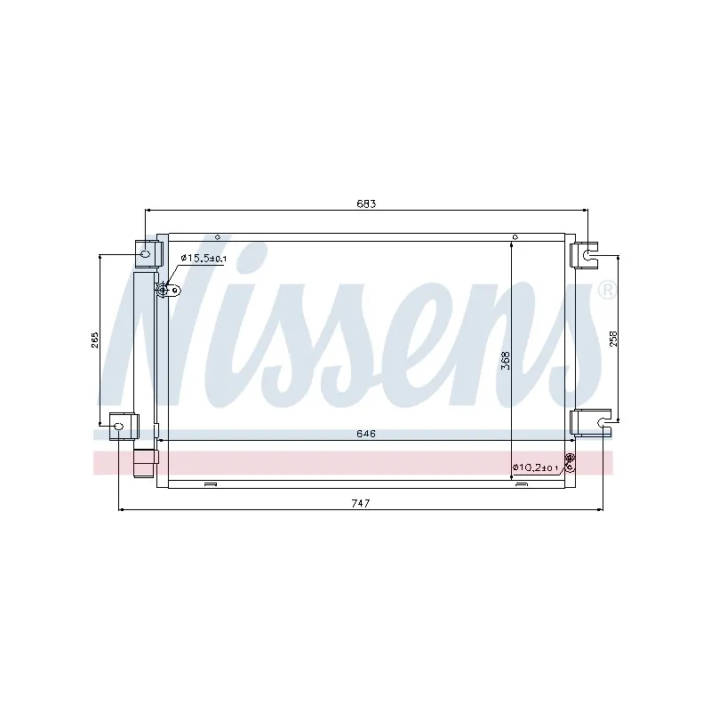 Condenseur, climatisation NISSENS 940102