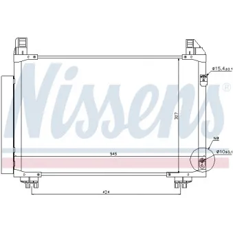 Condenseur, climatisation NISSENS 940131