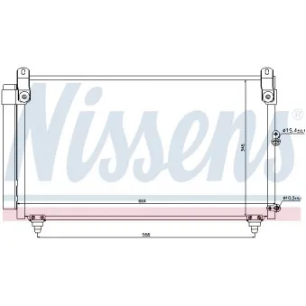 Condenseur, climatisation NISSENS