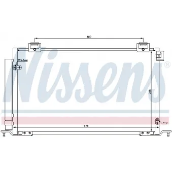 Condenseur, climatisation NISSENS 940200