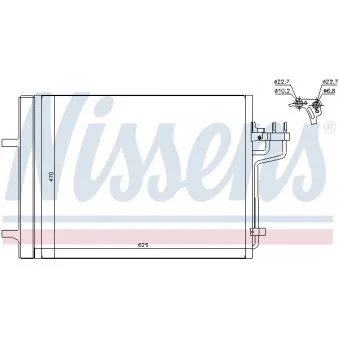 Condenseur, climatisation NISSENS 940223
