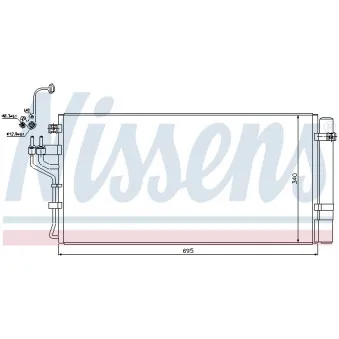 Condenseur, climatisation NISSENS