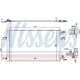 Condenseur, climatisation NISSENS 940258