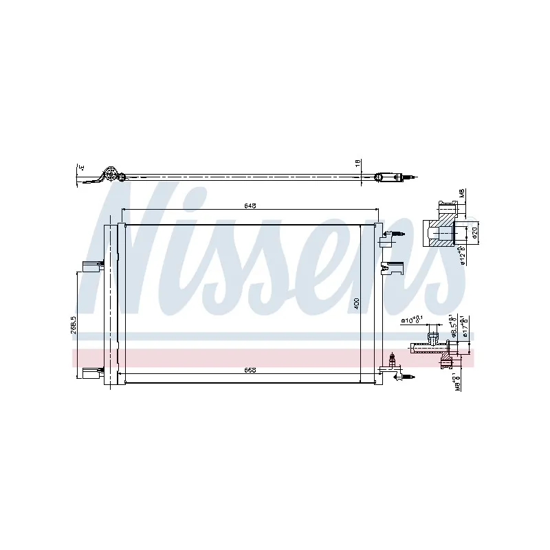 Condenseur, climatisation NISSENS 940258