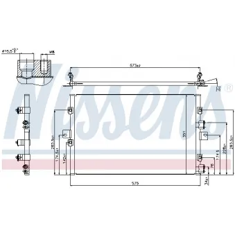 Condenseur, climatisation NISSENS 940307