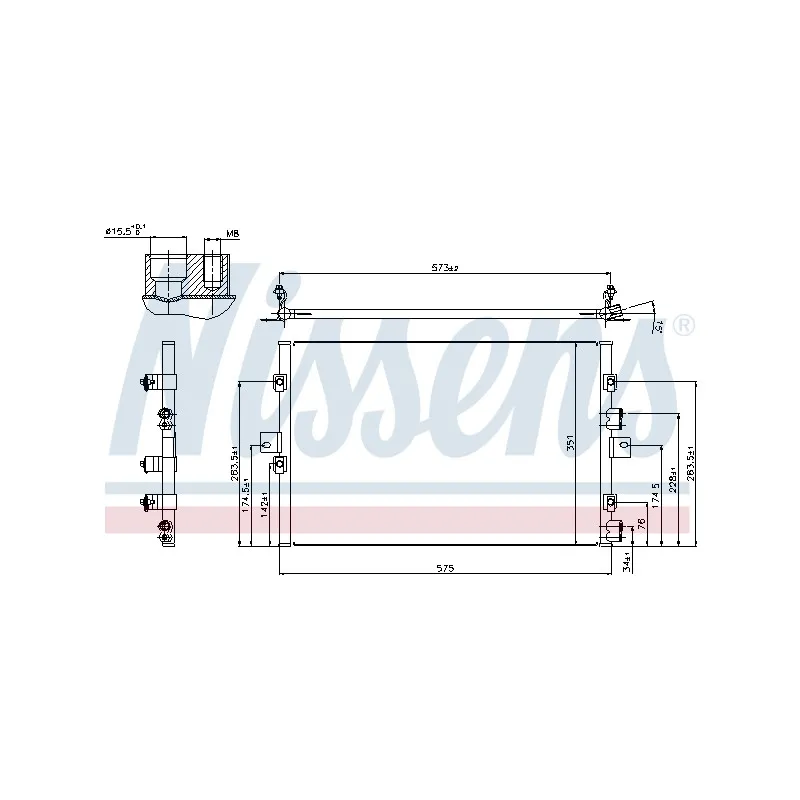 Condenseur, climatisation NISSENS 940307