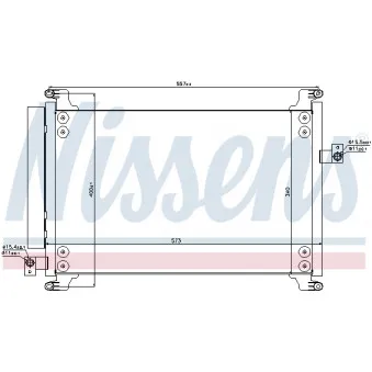 Condenseur, climatisation NISSENS 940310
