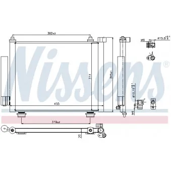 Condenseur, climatisation NISSENS 940315
