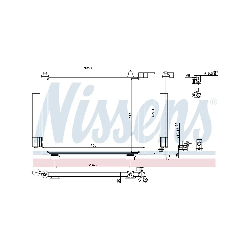 Condenseur, climatisation NISSENS 940315