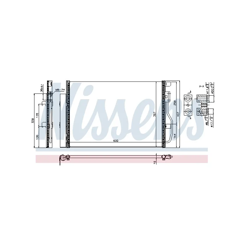 Condenseur, climatisation NISSENS 940389