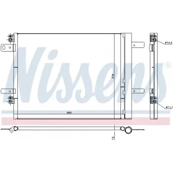Condenseur, climatisation NISSENS 940535