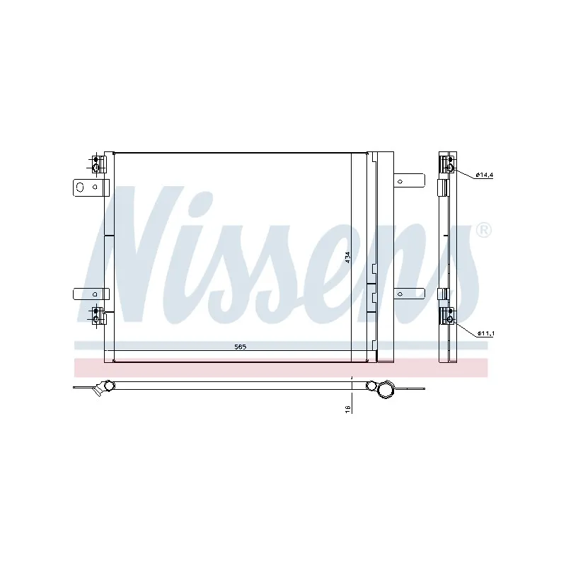 Condenseur, climatisation NISSENS 940535