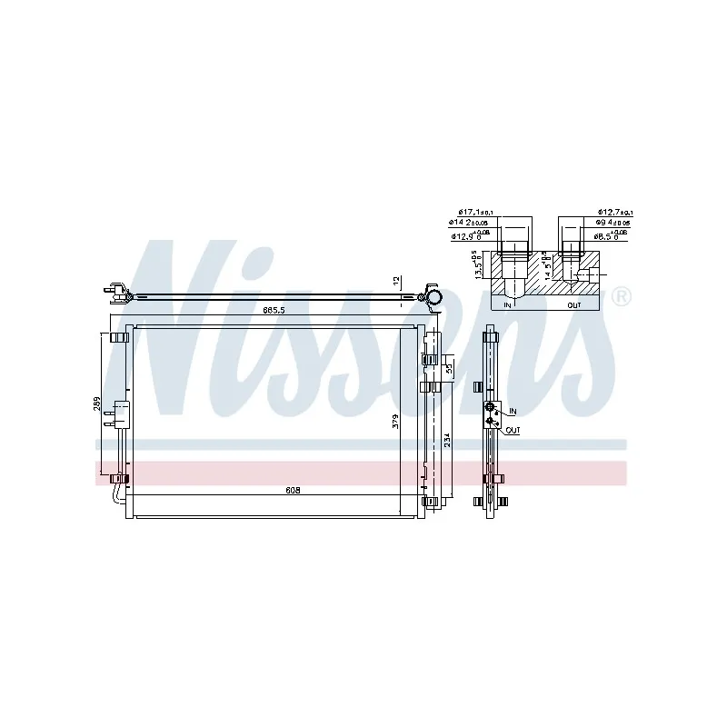 Condenseur, climatisation NISSENS 940599