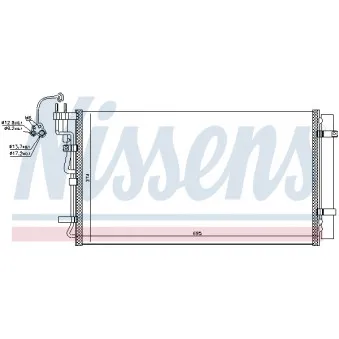 Condenseur, climatisation NISSENS 940718