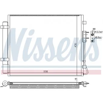 Condenseur, climatisation NISSENS 940821