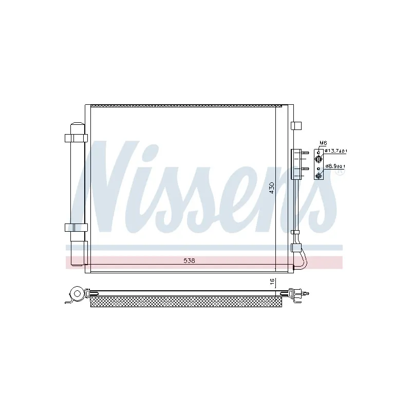 Condenseur, climatisation NISSENS 940821