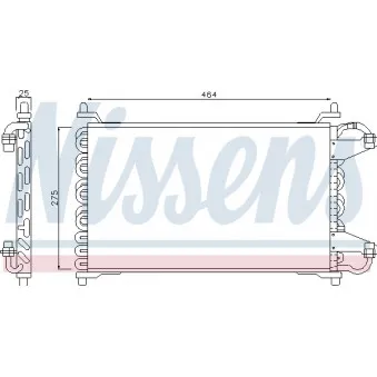 Condenseur, climatisation NISSENS 94098