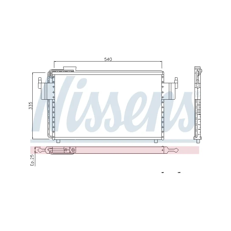 Condenseur, climatisation NISSENS 94102