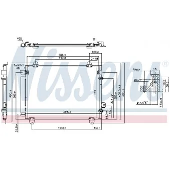 Condenseur, climatisation NISSENS