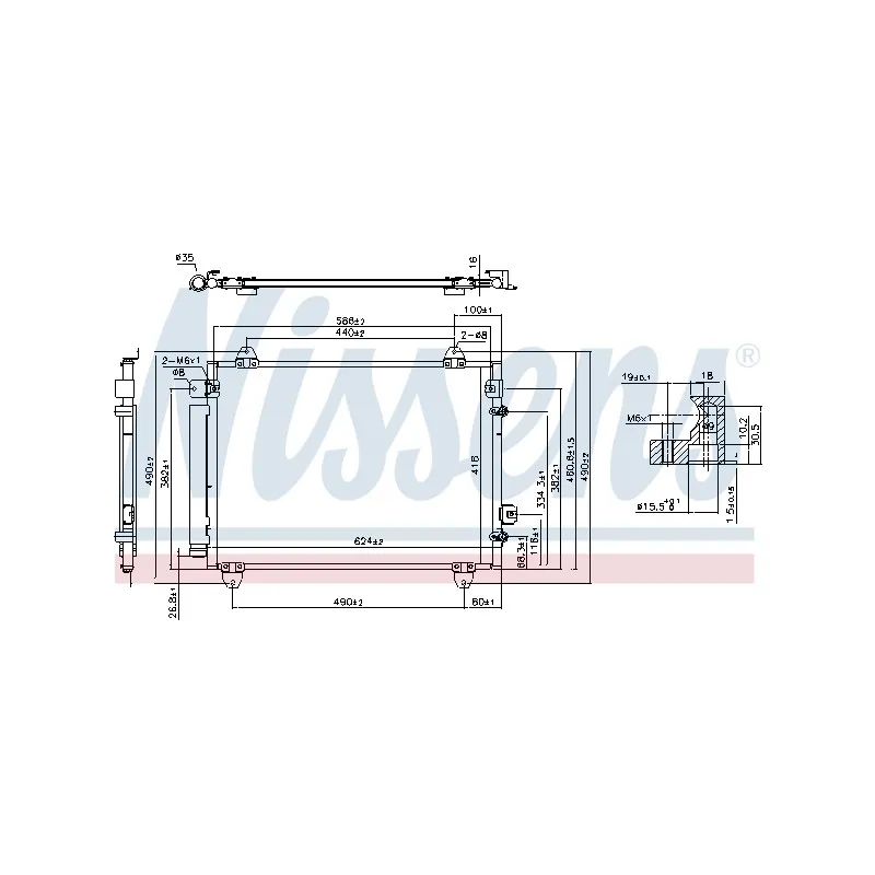 Condenseur, climatisation NISSENS 941030