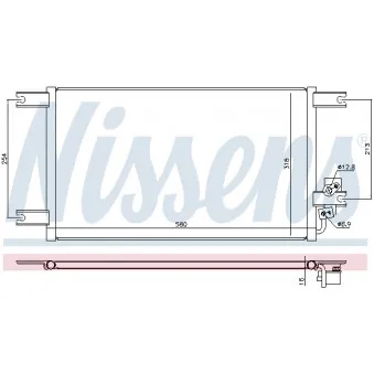 Condenseur, climatisation NISSENS 941085